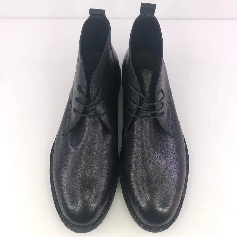 Mens Robert Graham Pieta Leather Chukka Boots Black #RG5416B Size 10.5